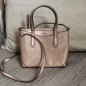 Kate Spade Rose Gold Glitter Satchel